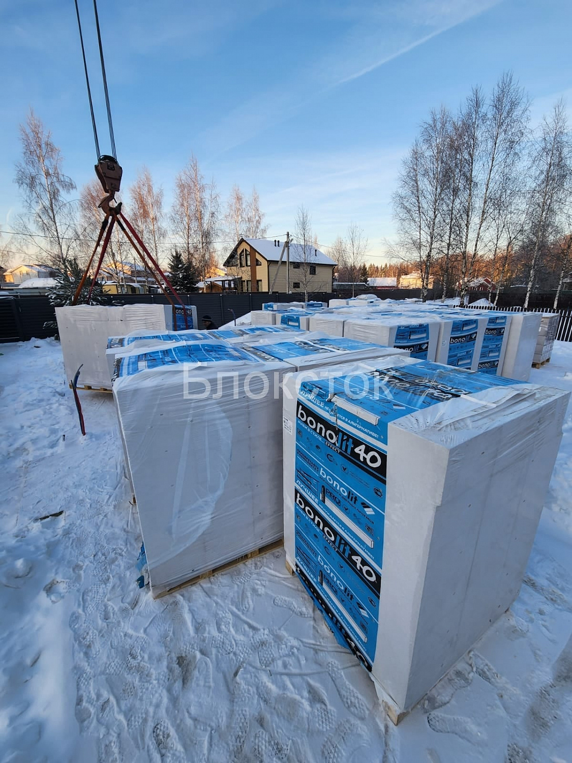 Газобетонные блоки Бонолит Дмитров D400 625х200х100 перегородочные